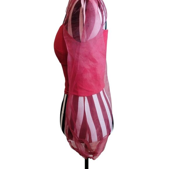 Windsor Sheer Sleeve Blouse - Festival - Concert - Date Night - Like New - Picture 7 of 8